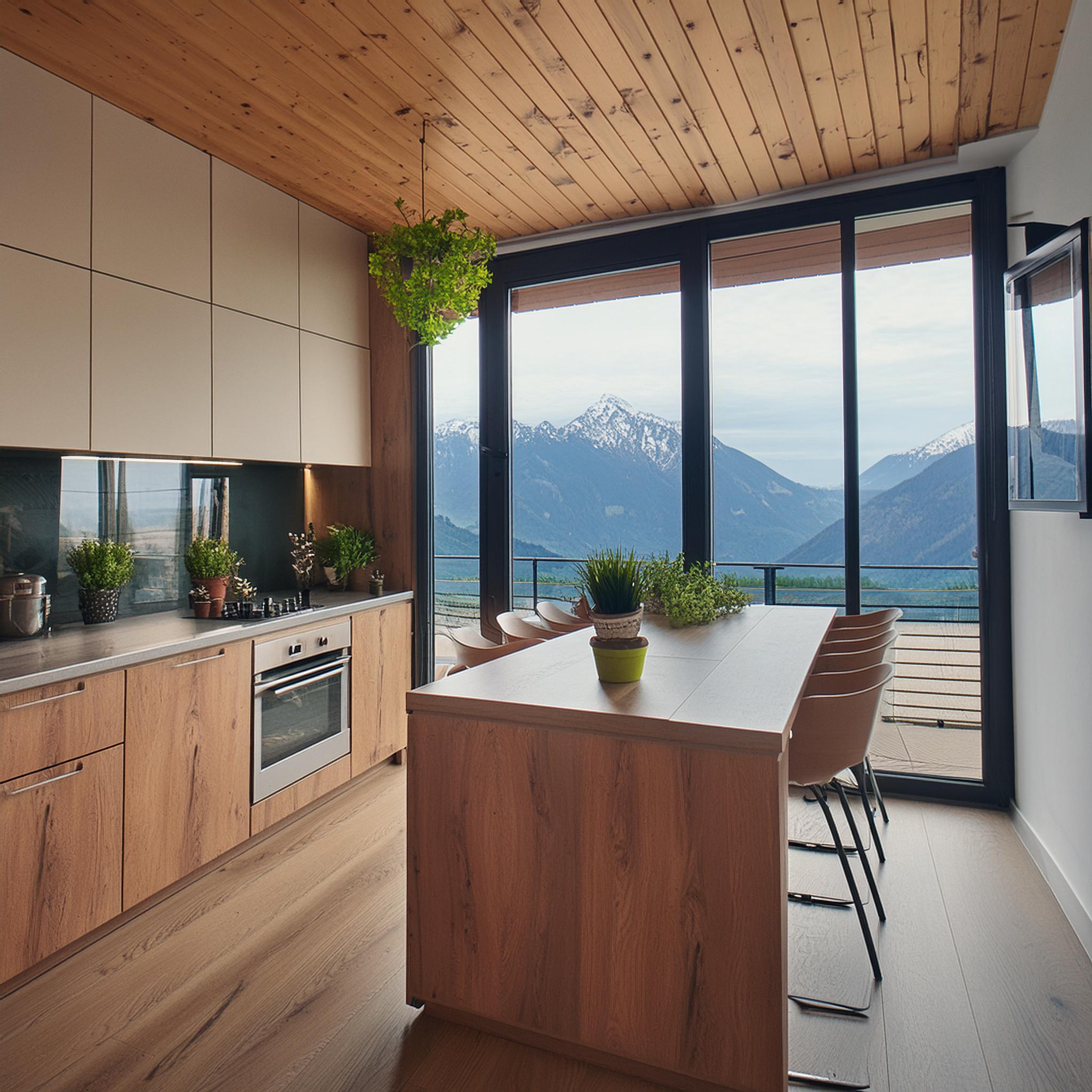 Eine moderne hochwertige Küche im Appartement Weitblick.